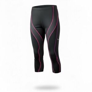 CW-X Women's Stabilyx Compression Tights Cropped Black Size Large